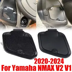 Tool Box Storage Cover Lid For Yamaha Nmax V2 NMAX125 NMAX155 2020-2023 Waterproof Cover Accessories