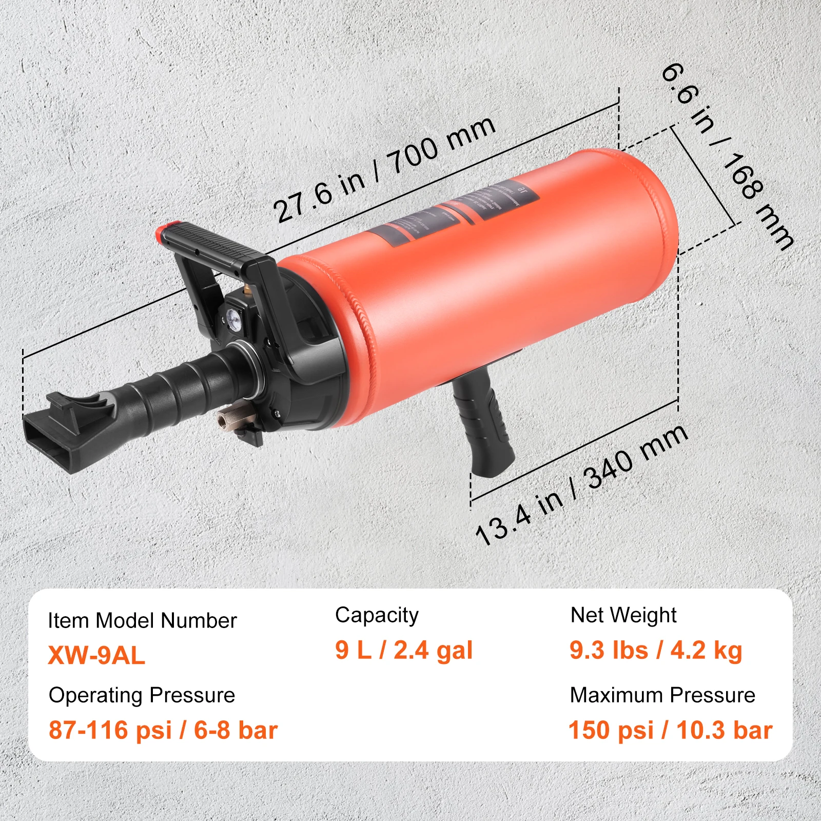 SucceBuy Band Kraal Seater 8L/9L Air Tire Bead Blaster Handheld & Draagbare Inflatie Tool voor Vrachtwagen ATV Auto Tractor Band Reparaties