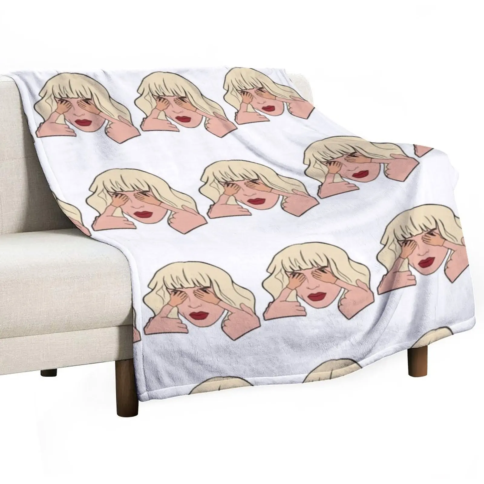Katya Zamolodchikova Tiny Hands Throw Blanket Sofa Quilt Beach Plaid on the sofa Thin Flannel Fabric Camping Blankets
