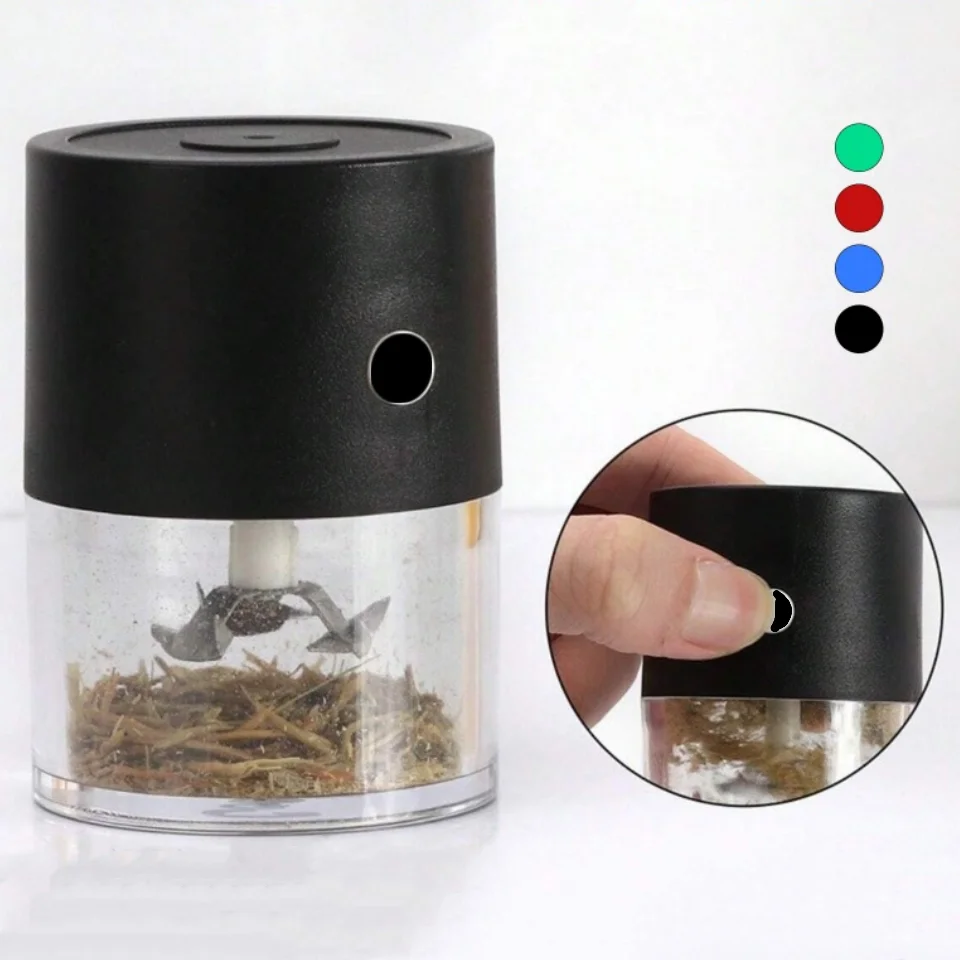 2inch Electric Herb Grinder Salt Mill Spice Pepper Crusher Mortar Tobacco Grinder Cigarette Smoking Tool Kitchen Accessories