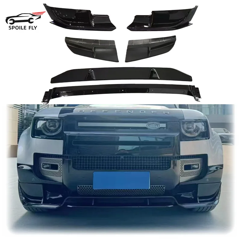 

2020 To 2025 For Land Rover Defender 110 & 90 MC Style Front Bumper Splitter Lip Spoiler Diffuser Guard Body Kit Cover By ABS