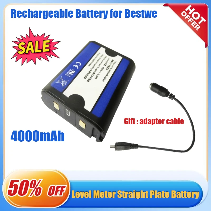

Rechargeable Battery for Bestwe 3D Level Meter Straight Plate Lithium Battery Laser 8 Line 12 Line Wall Sticker 4000mAh Bateria