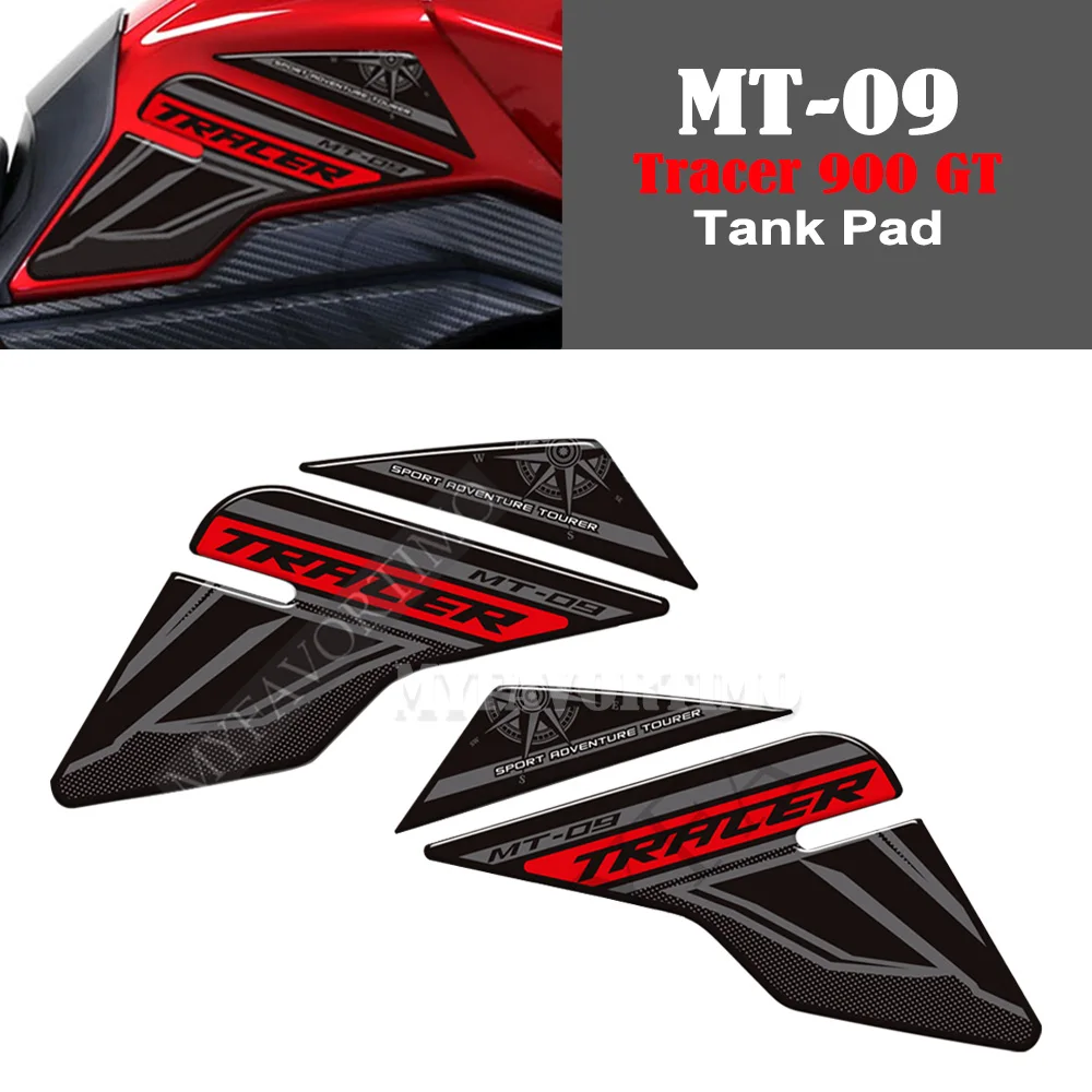 For Yamaha MT09 MT 09 Tracer 900 GT MT-09 Motorcycle Gas Fuel Oil Kit Knee Tank Pad Stickers Decals