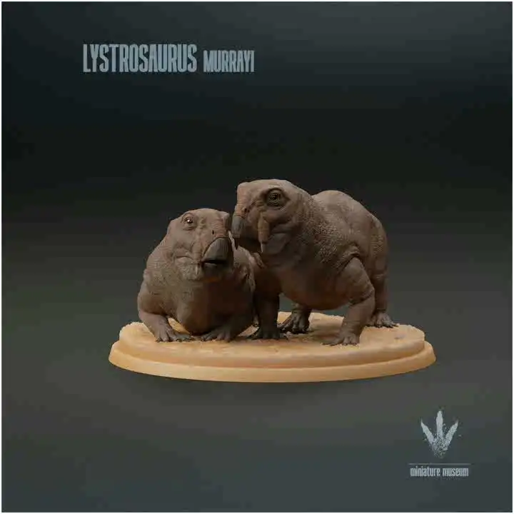 لعبة نموذج Lystrosaurus ، حيوان ما قبل التاريخ القديم ، الجسيمات الصغيرة ، GK تخصيص مشهد العلاج ، 1:15 6 سنتيمتر
