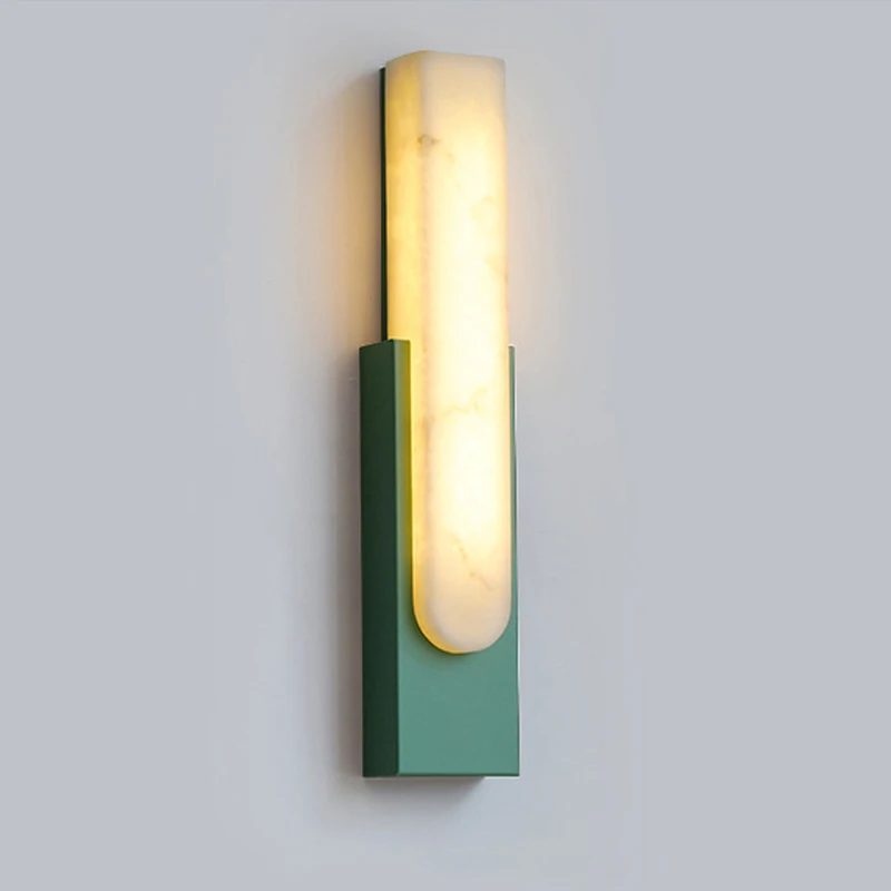 luxo marmore led ouro lampada de parede moderna sala de estar decoracao do quarto verde retro hotel corredor sconce luzes europeu 01