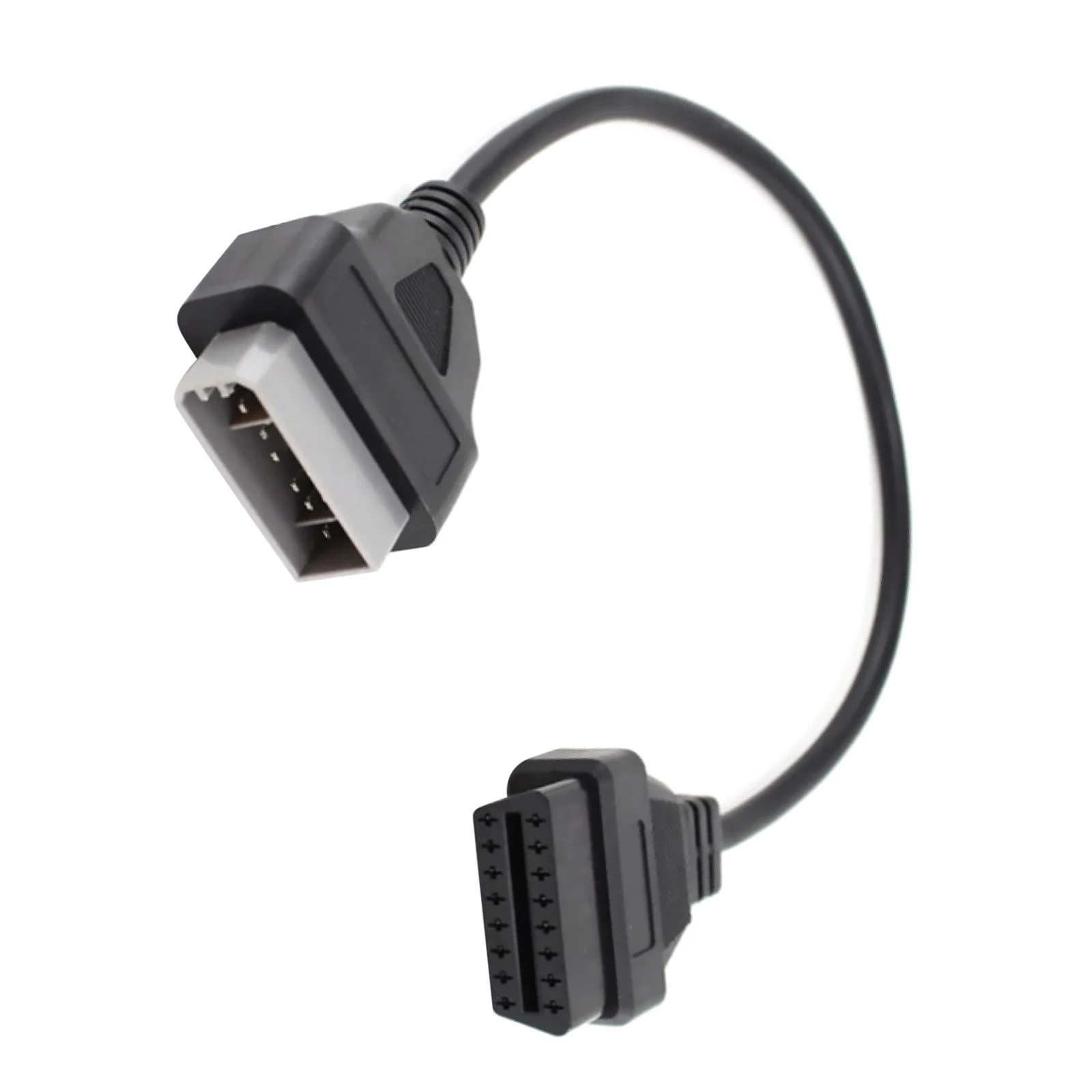 

For Nissan 14 Pin to 16 Pin OBD2 Diagnostic Adapter Cable 12 Inch Male to Female Connector for OBD2 Scanner Tool Black