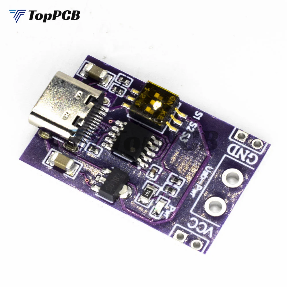 Type-C PD QC AFC Fast Quick Charge Decoy Trigger Board USB-C 18650 Lithium Battery Power Charging Module 5V 9V 15V 20V