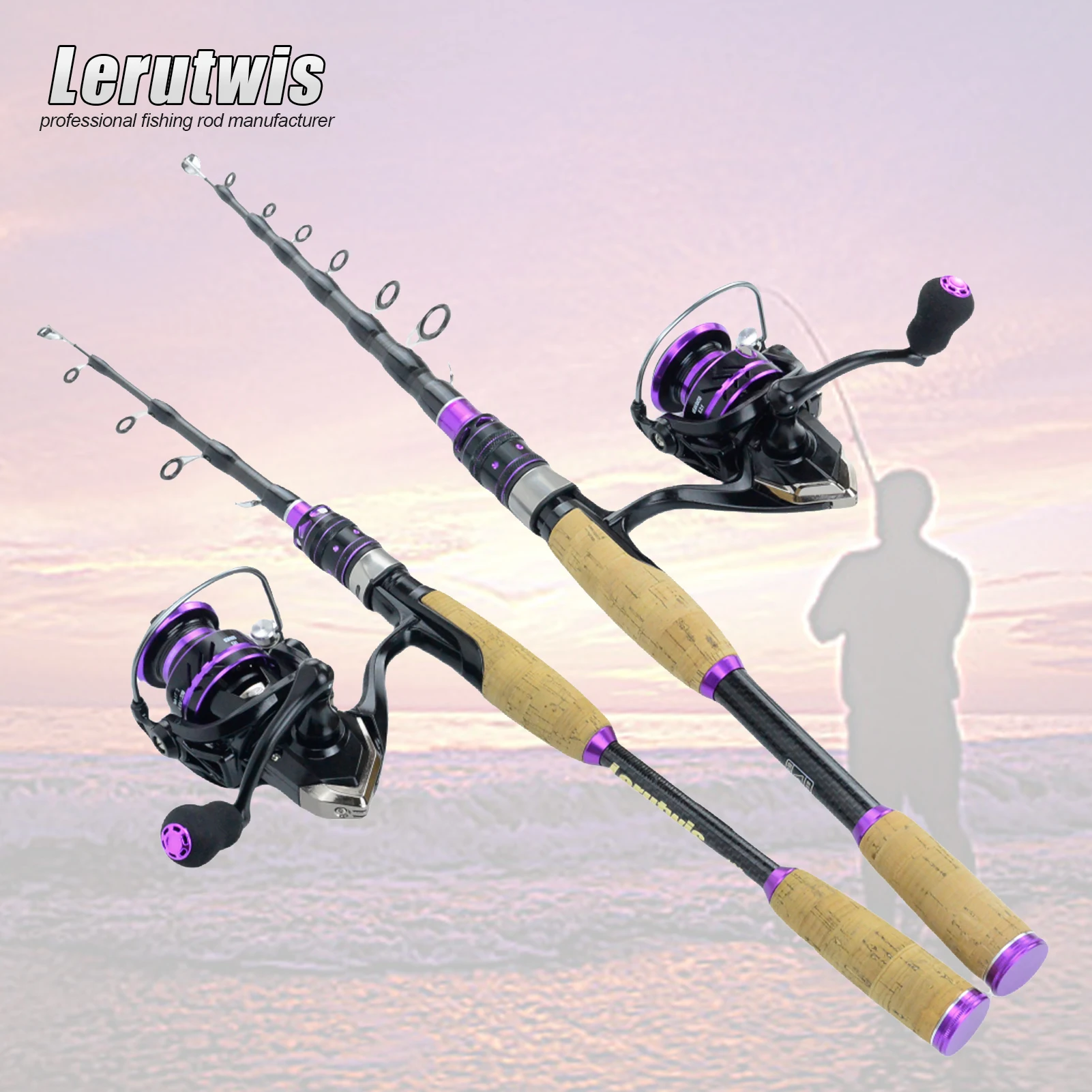 

1.65-2.7M Lure Pole Portable Telescopic Fishing Rods Carbon Rod M Power Spinning Rod Pole Lure Fish Rod Fishing Accessories