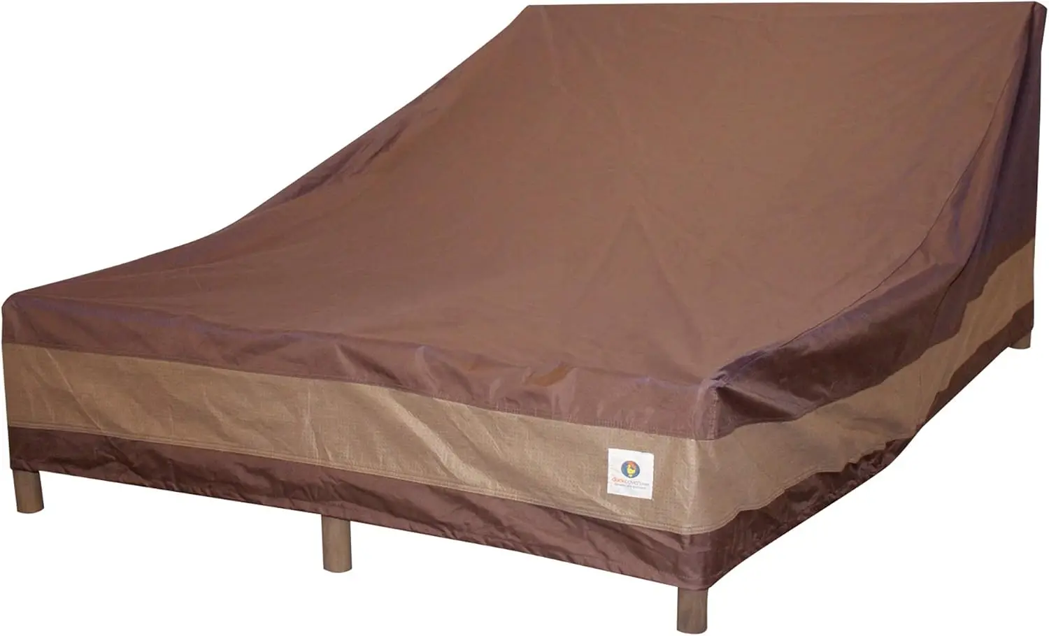 

Ultimate Waterproof 82 Inch Double Wide Patio Chaise Lounge Chair Cover, Durable Furniture Protection