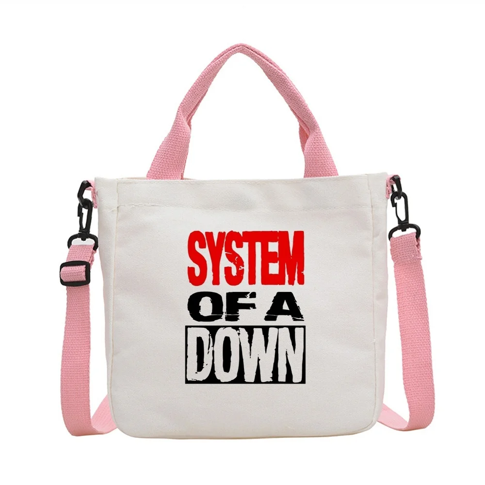 System of a Down tote bag einkaufstasche shopper personnalisable shopping canvas  woman