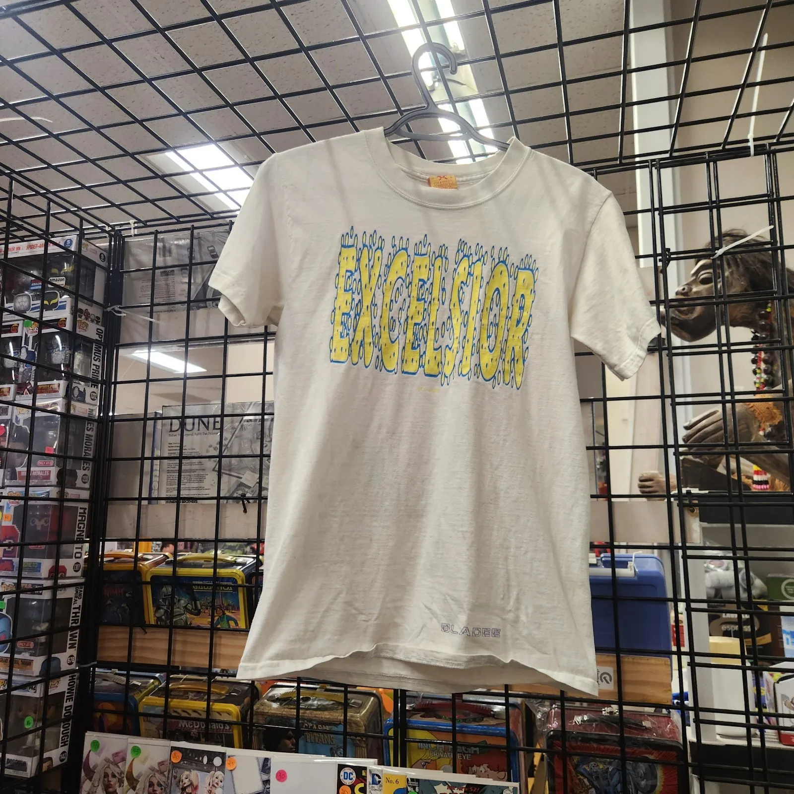 Bladee Excelsior Exeter Sprite Camisa blanca sz Pequeño Yung Lean Drain Gang ecco2k