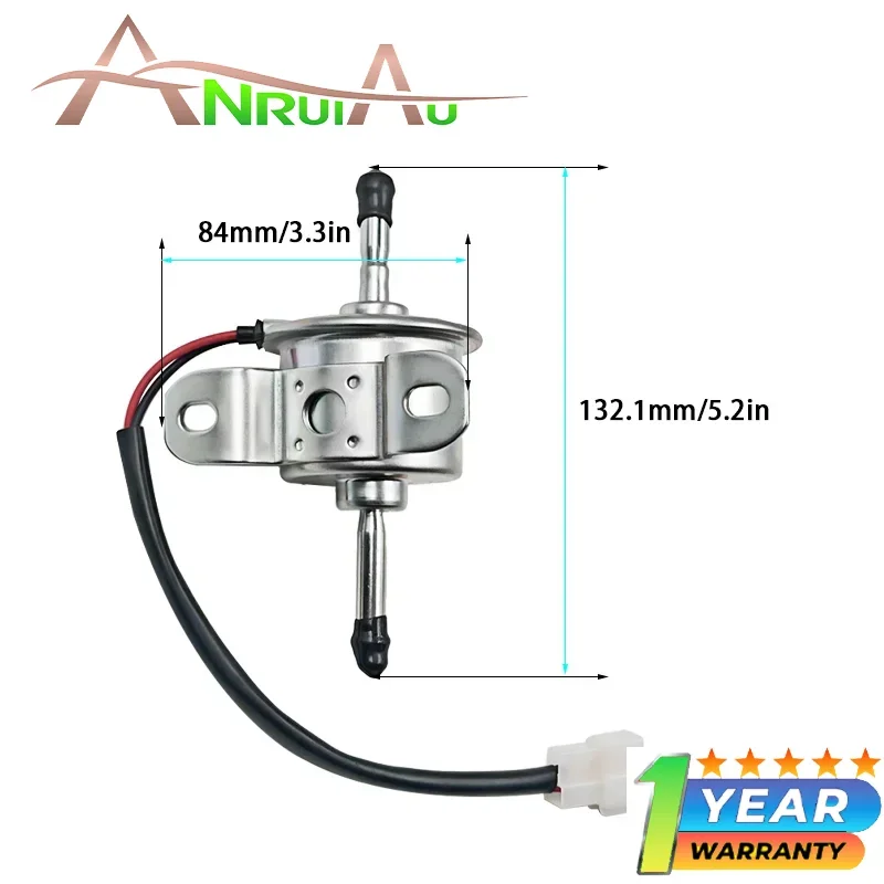 New 12V 7016409 Fuel Feeding Pump 129612-52100 HEP-015 Compatible with John Deere Hitachi Mini Excavator Takeuchi Yanmar Perkins