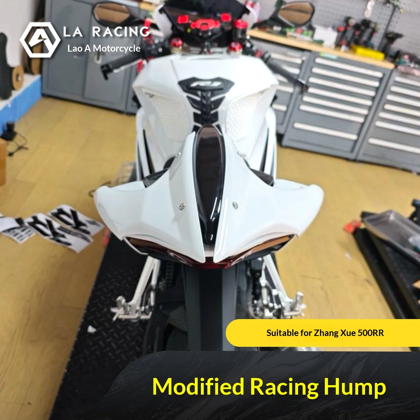 【Premium】For ZXMOTO 500rr modified competitive hump fire blade rear hump rear wing with seamless and non-destructive installatio