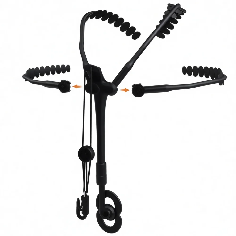 Saxophone Harness Strap Double Shoulder Support For Alto Tenor Sax Clarinet Comfortable Neck Pressure Relief Music Accessory