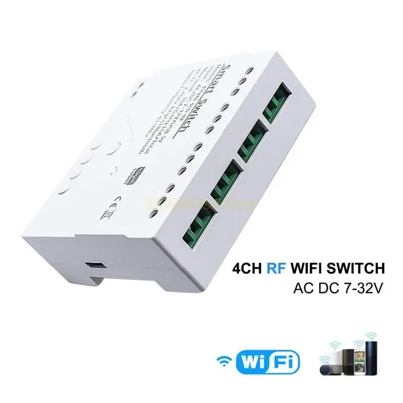 Alexa Googles 홈 433MHz 주파수 음성 제어용 F62C Tuya 스마트 스위치 모듈