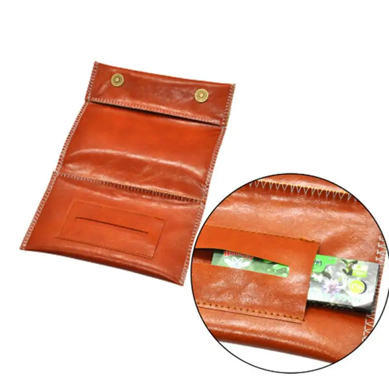 Practical Tobacco Pouch Handcrafted Wallet Bag Portable Tobacco Bag Imitation Leather Bag Waterproof Leather