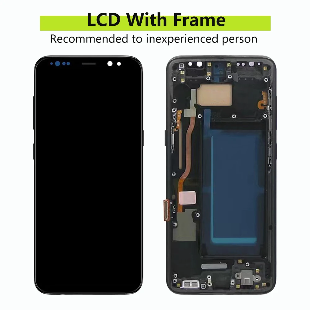 TFT S8 LCD Display Screen For Samsung Galaxy S8 G950FD LCD Display with Touch Screen Digitizer S8 G950F LCD with Frame