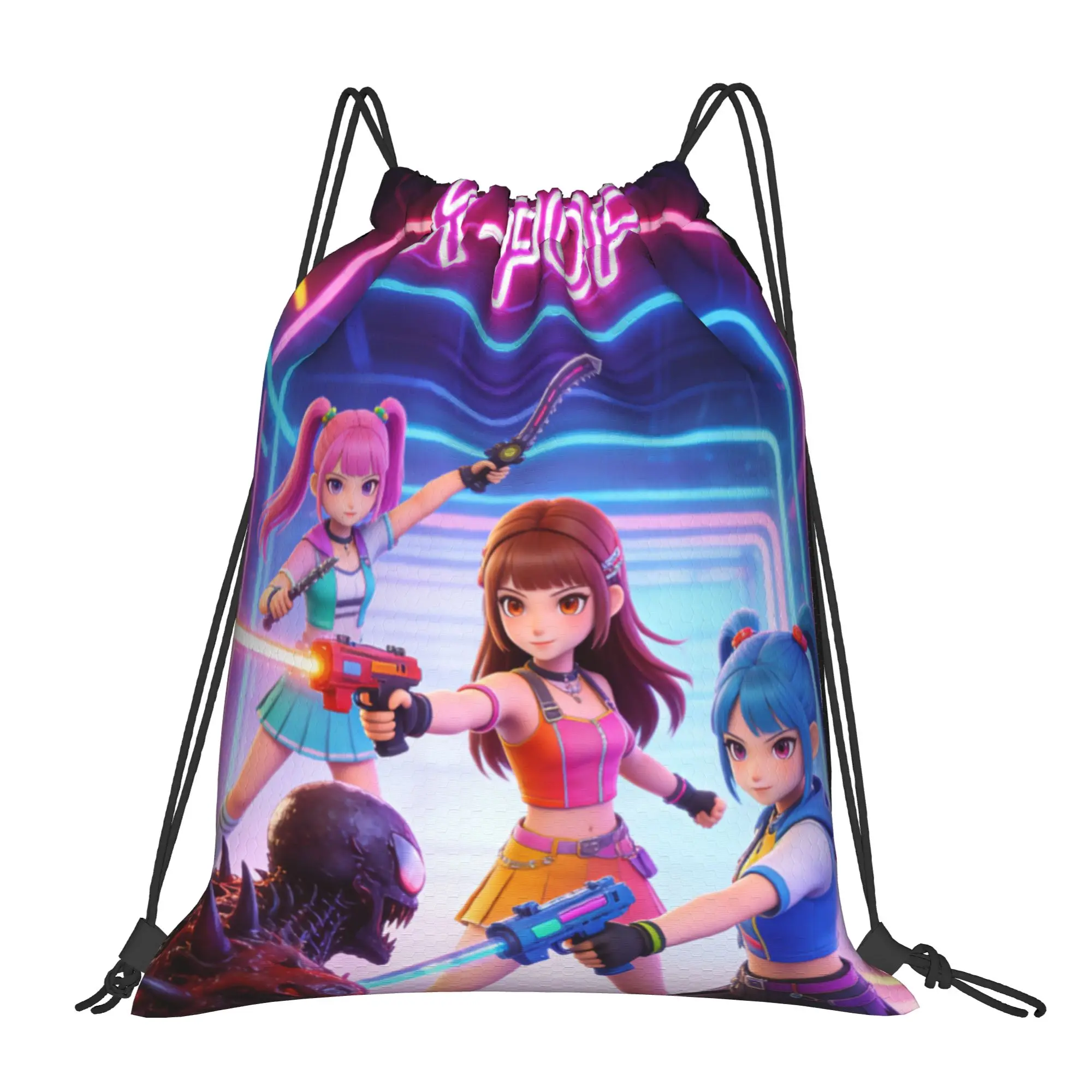 K POP 49  Drawstring Bags Shopping Unisex Storage Organize Bundle Pocket Rope Bag