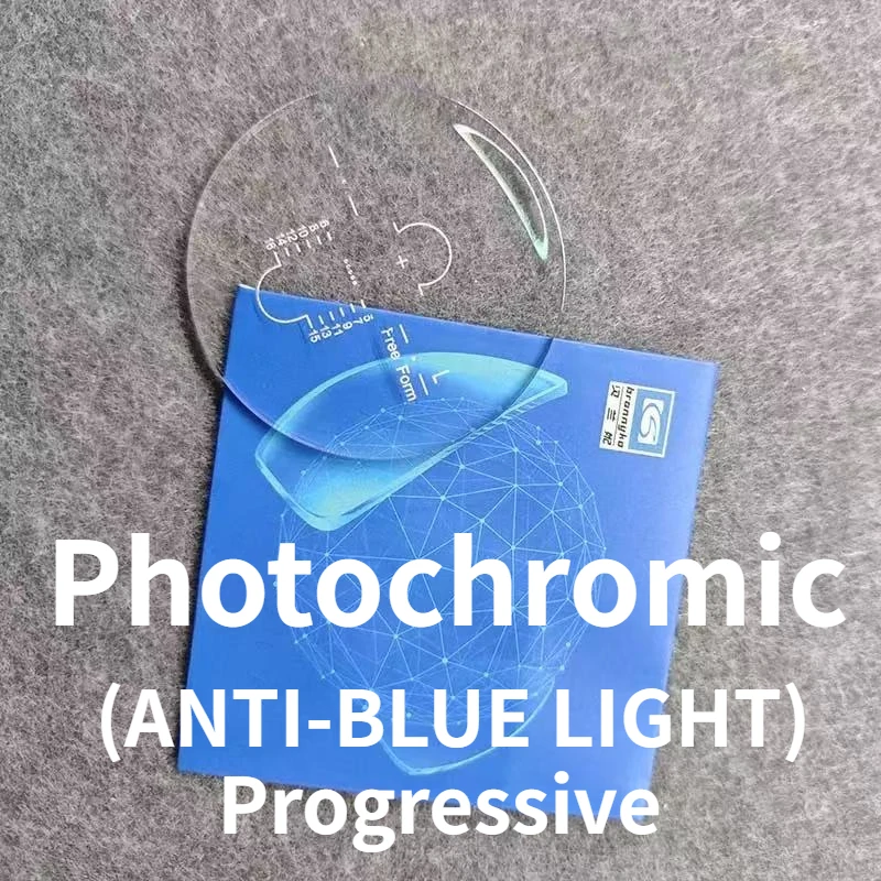 

Фотохромные асферические линзы для очков с диоптриями 1.56, 1.61, 1.67, 1.74, с защитой от синего света, прогрессивные, для коррекции астигматизма