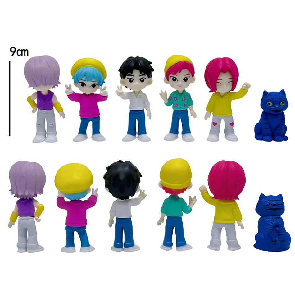 6pcs Kpop Devil Hunter Actiefiguren Set Blind Box Demontage Fun Tiger Rumi Mira Zoey Sussy Collectible Kid Kerstcadeaus