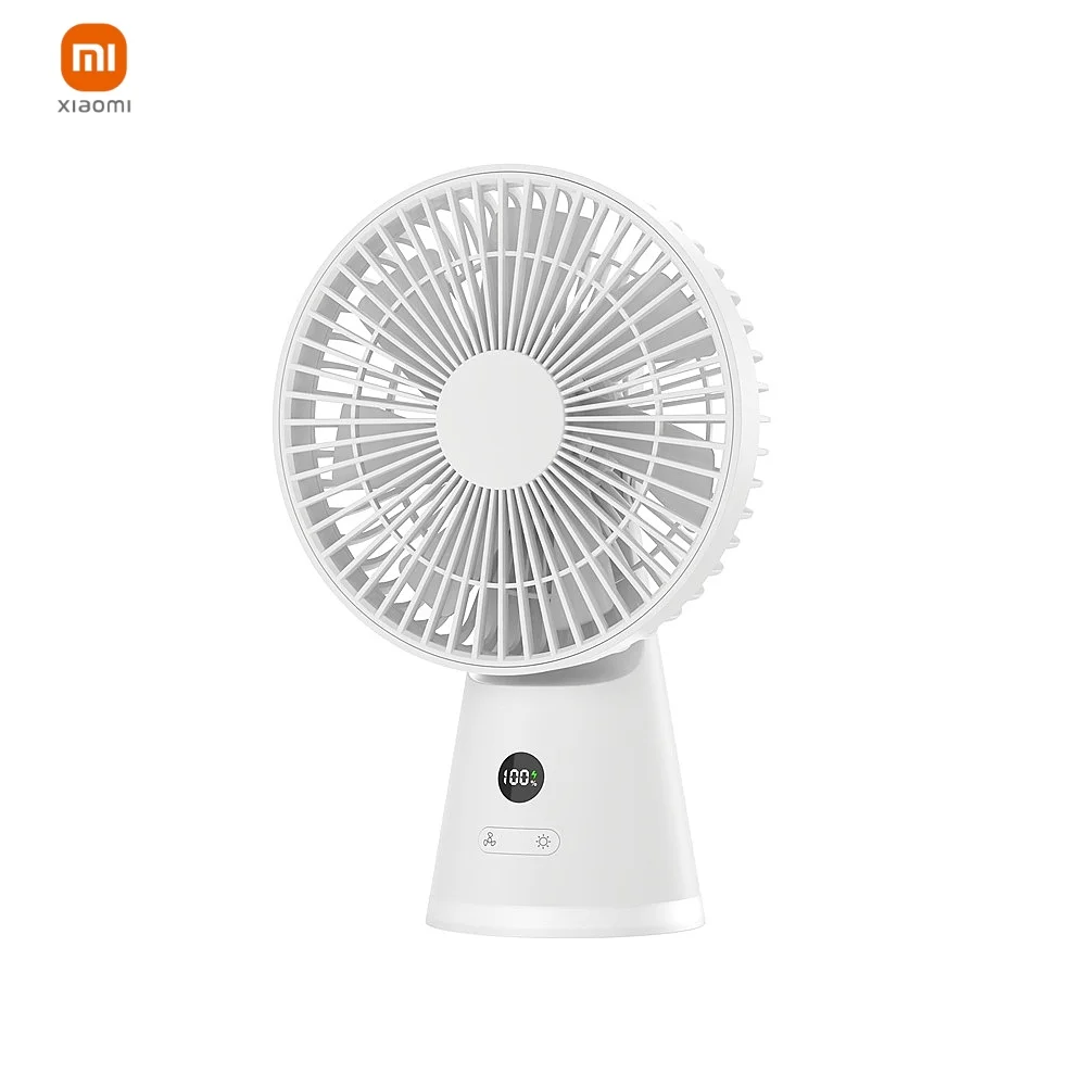 XIAOMI Mini ventilatori elettrici portatili tipo Mini ventilatore da tavolo portatile USB ricaricabile senza fili raffreddamento ad aria piccola ventola 4 marce velocità
