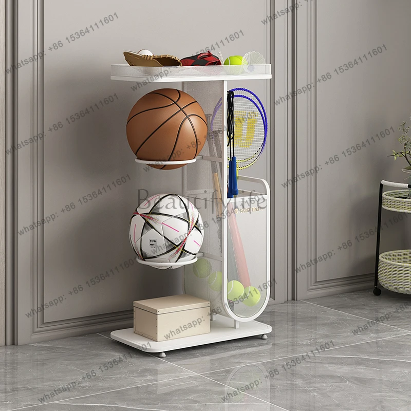 Household Storage Rack Indoor Sports Equipment Ball Rack Sports Racket Storage Frame