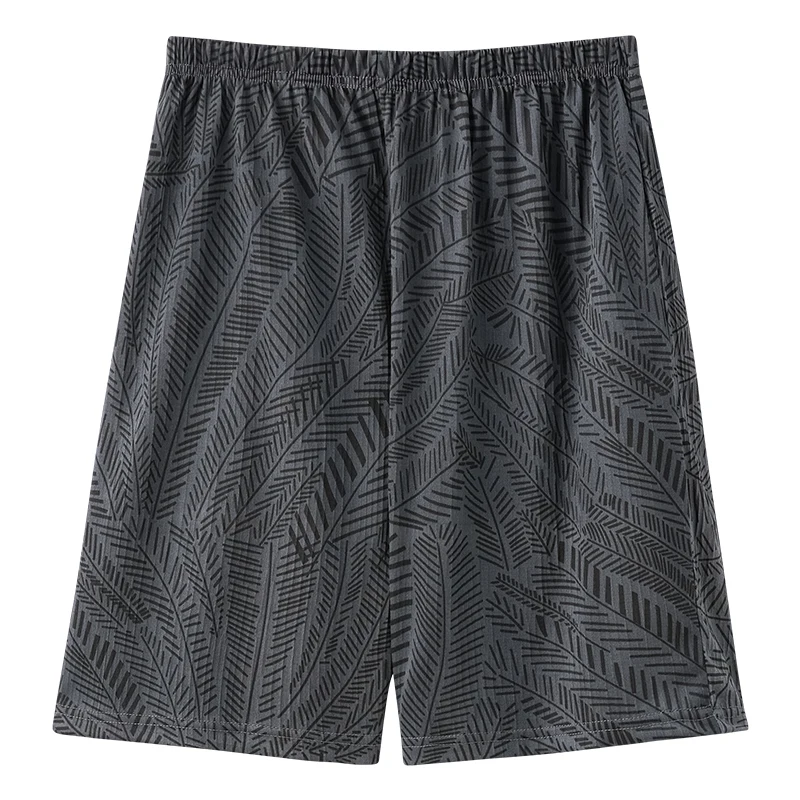 

L-4XL мужские мягкие хлопковые короткие брюки с принтом, брюки для сна, мужские пижамные штаны, нижняя одежда для сна, пижама для мужчин, свободная пижама Hombre