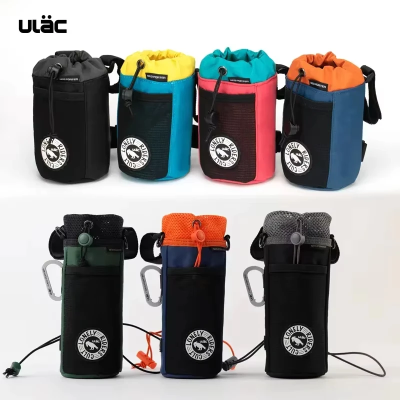 ULAC Bicycle Handlebar Bag 1.0L Cycling Water Bottle Carrier Pouch Pack MTB Road Bike Kettle Bag Riding Stem Bag Accessories