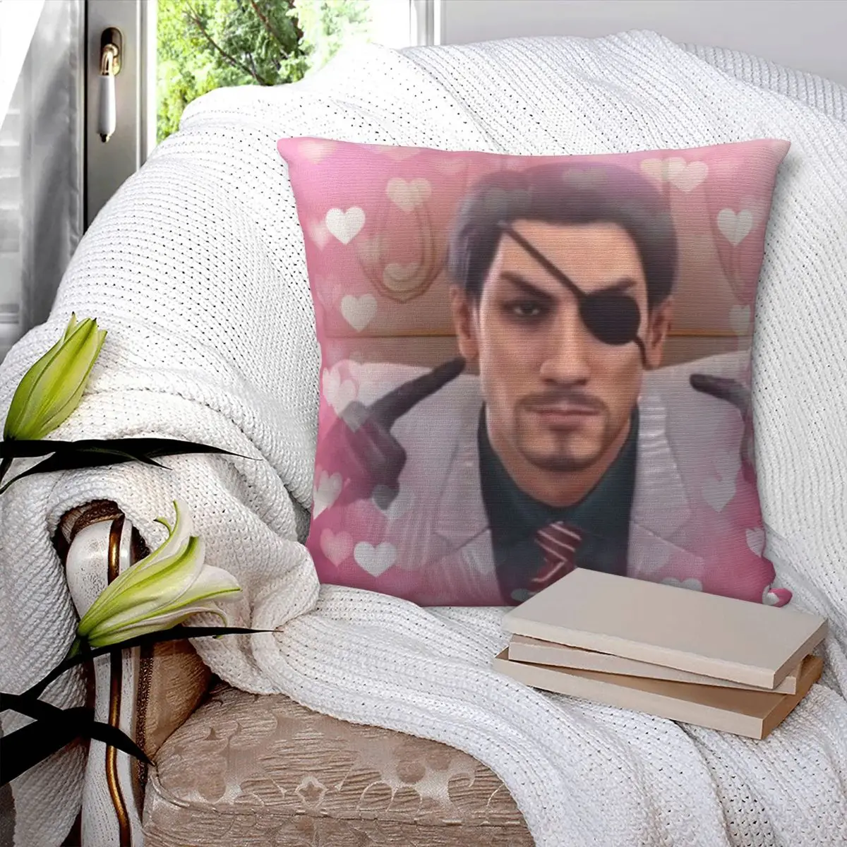 Maji Love Goro Majima Yakuza Pillowcase Polyester Linen Velvet Creative Zip Decor Throw Pillow Case Sofa Cushion Cover