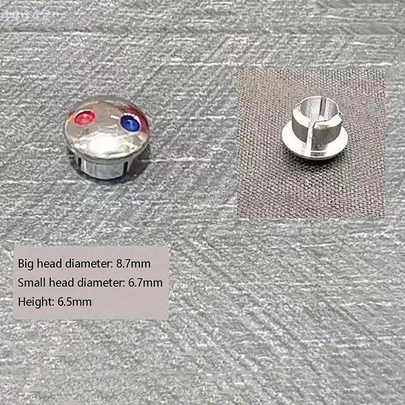 10pcs  Kitchen Bathroom Mixer Tap Indicate For Faucet Handles Faucet Handle Hot Cold Water Sign Red Blue Label Decoration Cover