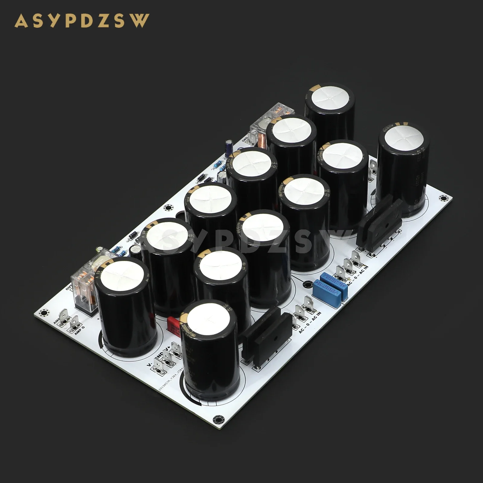 Kit DIY de fuente de alimentación de filtro rectificador HIFI P12/placa terminada con protección de altavoz UPC1237