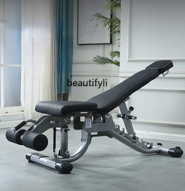 Dumbbell abdominal muscle chair multi-angle adjustment auxiliary equipment home fitness exercise multi-function supine board