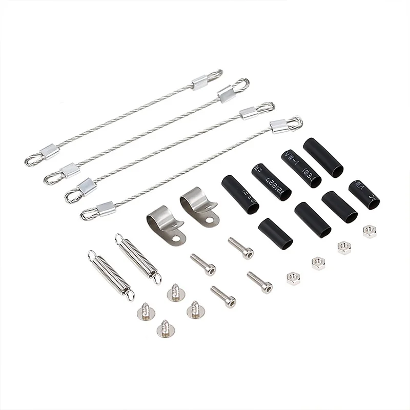 BAAA-RC Car Modified Part Steel Rope for 1/10 RC Crawler Traxxas TRX-4 TRX4 Axial SCX10 90046 D90 D110 Tamiya Mst