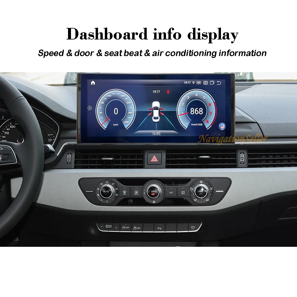 VIGOHI 12.3 Apple Carplay Touch Screen Car Radio For Audi A4 A5 B9 Android Auto Multimedia Player Stereo Gps Navigation Monitor