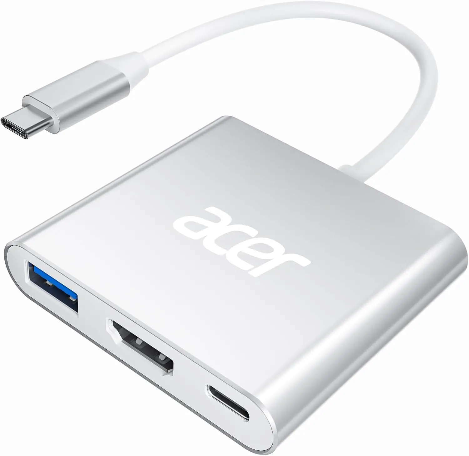 USB C to HDMI Adapter with 4K, 100W PD, USB-A 3.0 for MacBook, iPad, Tablets