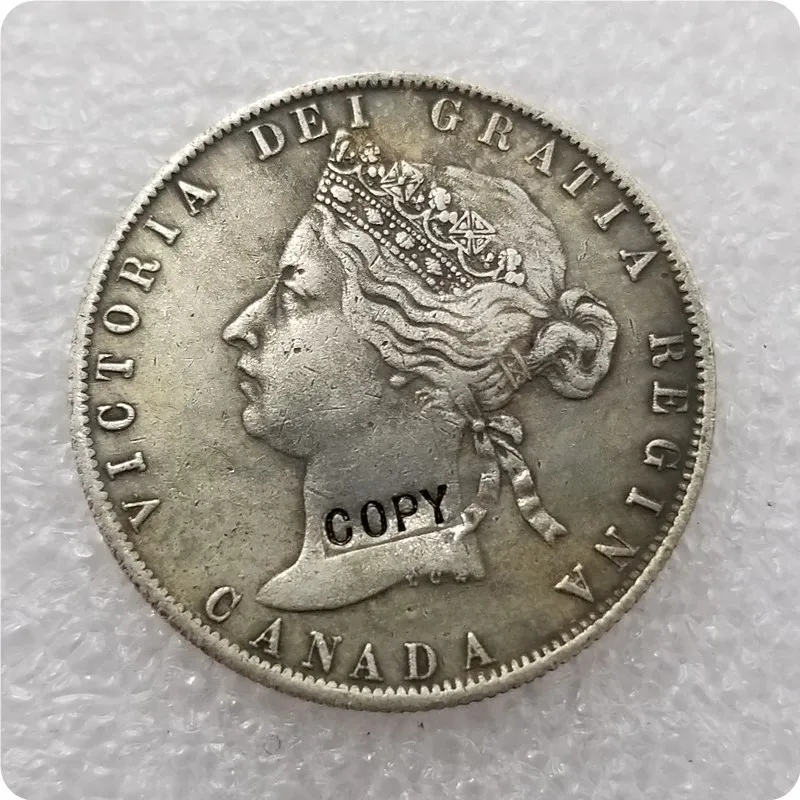 1872,1888,1890,1894 Canada 50 Cents Half Dollar COPY COINS