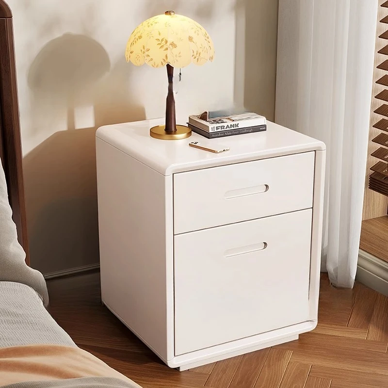 طاولة بجانب السرير من الخشب الصلب آمنة، نوع مخفي متكامل، منزل بسيط مضاد للسرقة #4