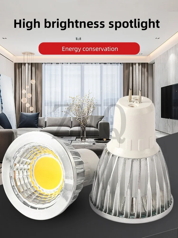 Ampoule de projecteur LED GU10 GU5.3 E27 E14 MR16 Led 12V 110V 220V AC 9W 12W 15W LED GU5.3 GU10 COB, 5 pièces