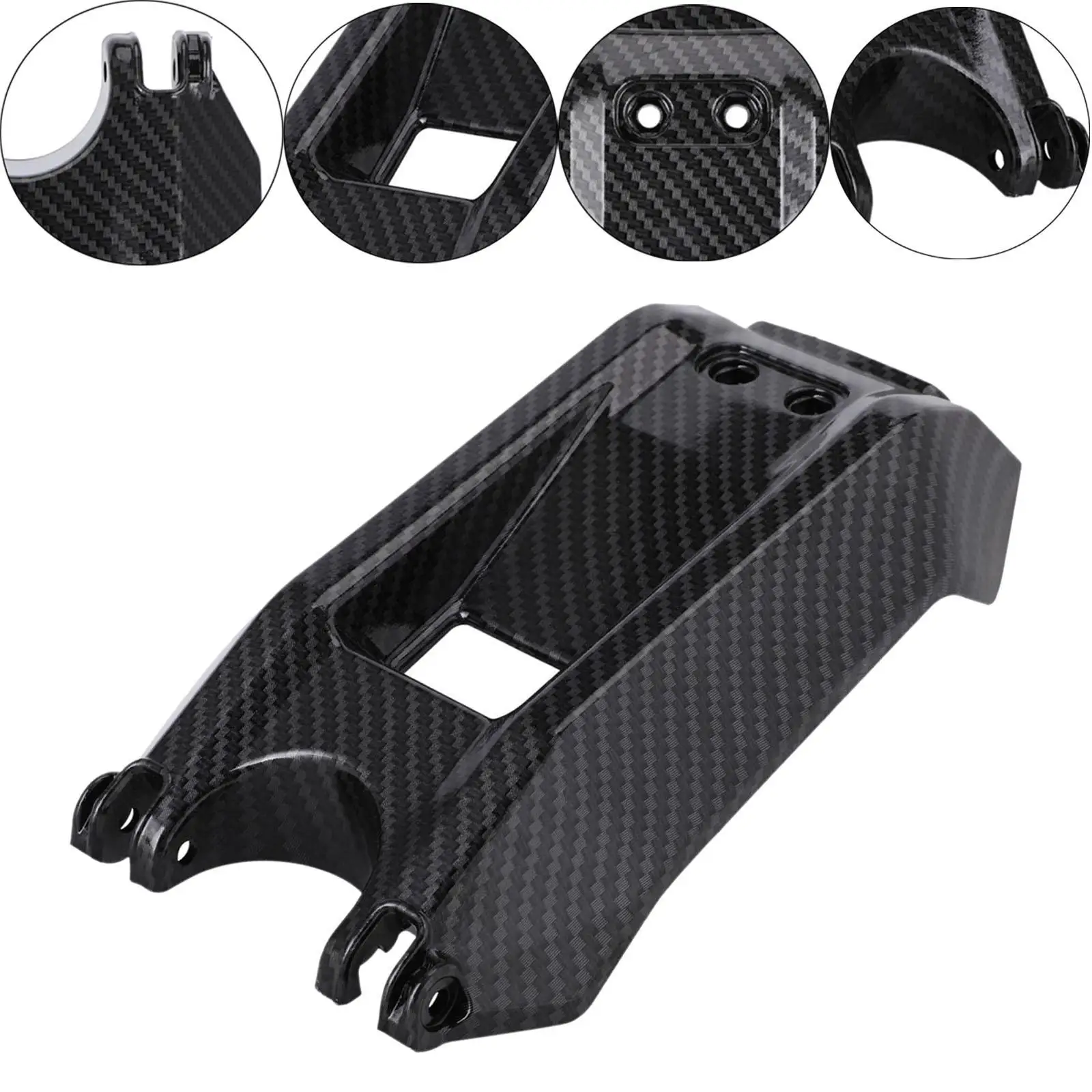 Battery Cover Replacement Fender Carbon Fiber Sturdy Motorbike Battery Cover