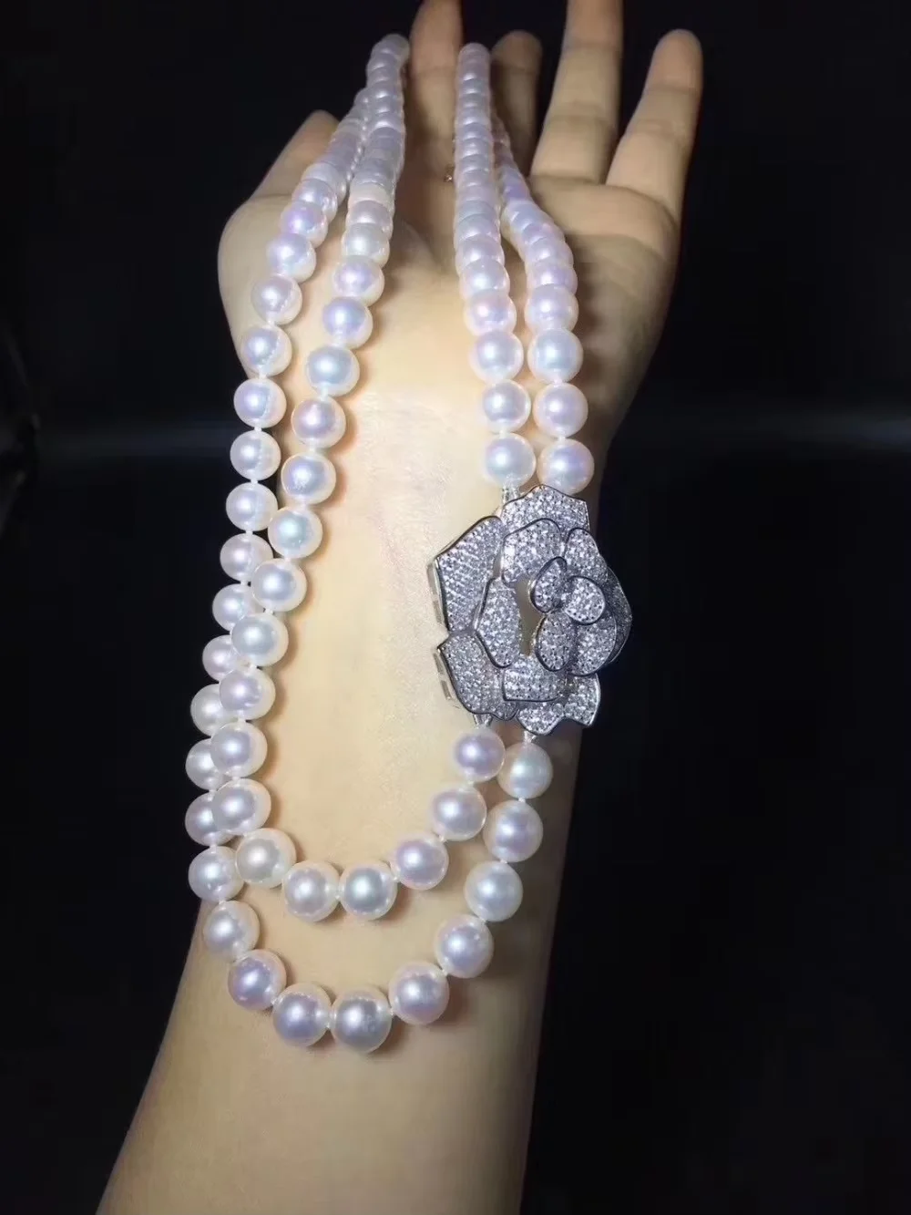 33x35mm golden plated Cz micro Flower connector