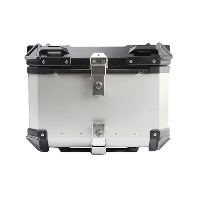 55LMotorcycle Travel Trunk Aluminum Motorcycle Top Box Motorbike  Professional Waterproof High Quality Aluminium Alloy Tailgate