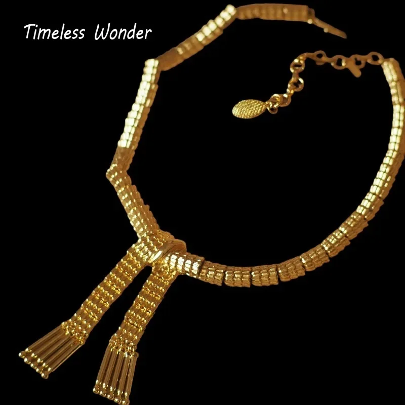 الخالدة عجب النحاس الرجعية جيو عقدة تمهيد قلادة للنساء مصمم مجوهرات القوطي المدرج العصرية آرت ديكو خمر الحلو 4526