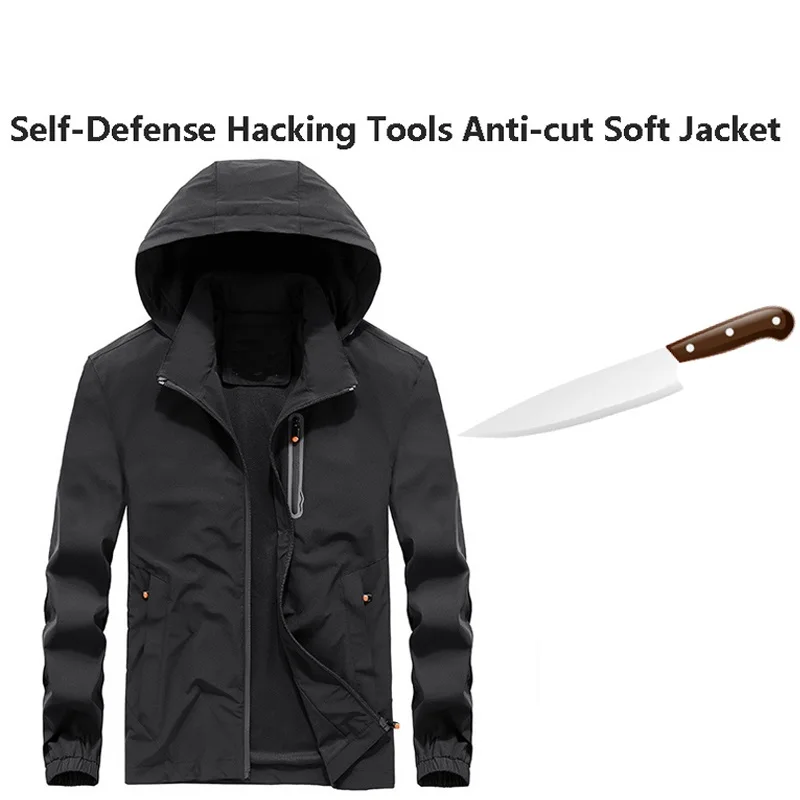 

Anti-Cut Cut Resistant Self-Defense Fbi Light Schutzweste Tatico Anti Covert Stab Long Sleeve Protective Jacket Work Clothing