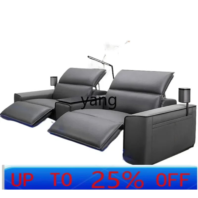 LHItalian leather living room audio and video room function villa video hall double home theater seat