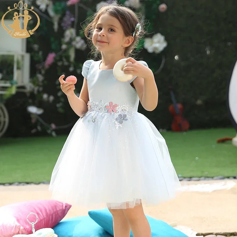 

Girls Clothes Flower Sequins Bridesmaid Wedding Birthday Party Princess Ball Gown Clothing Winter Clothes for Kids Girl NFG81392