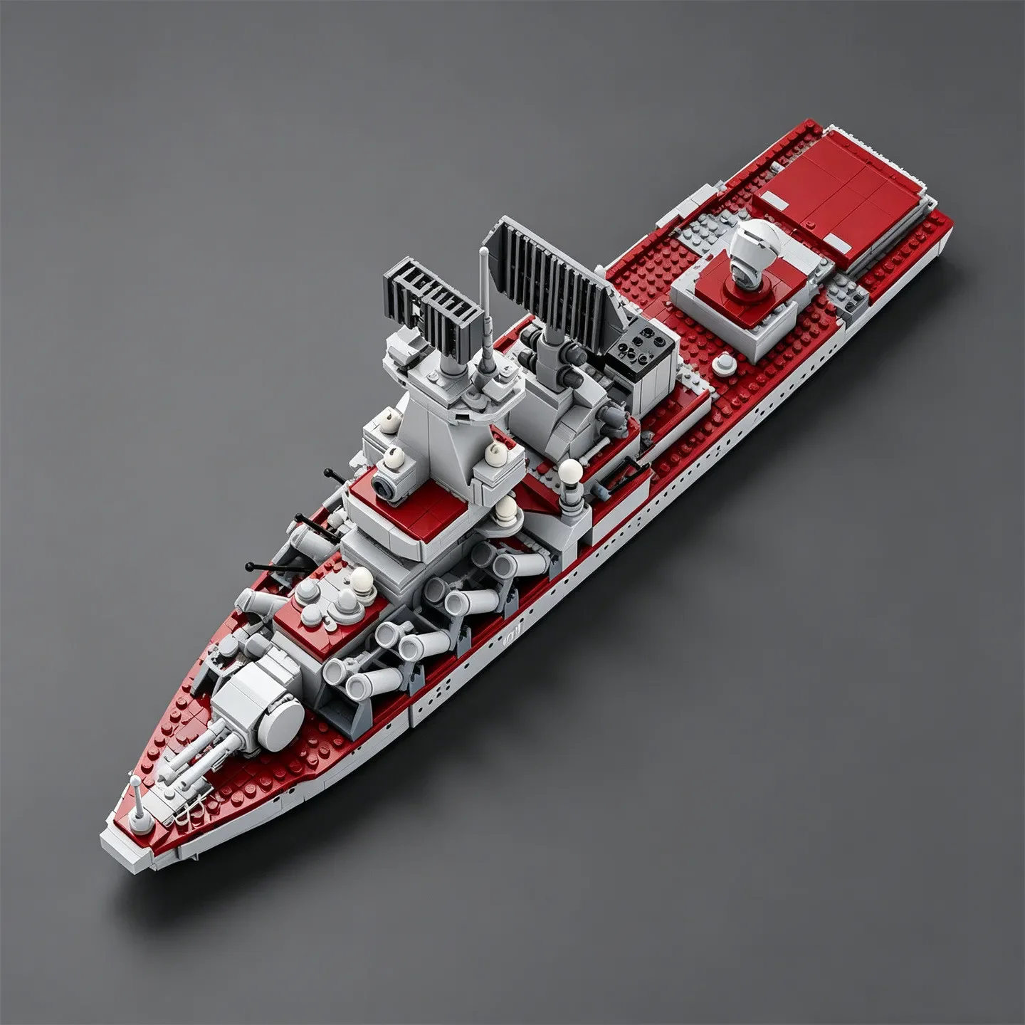New Soviet Navy Kuznetsov Warship Cruiser Model Toy-class Aircraft Carrier “Varyag” Building Block