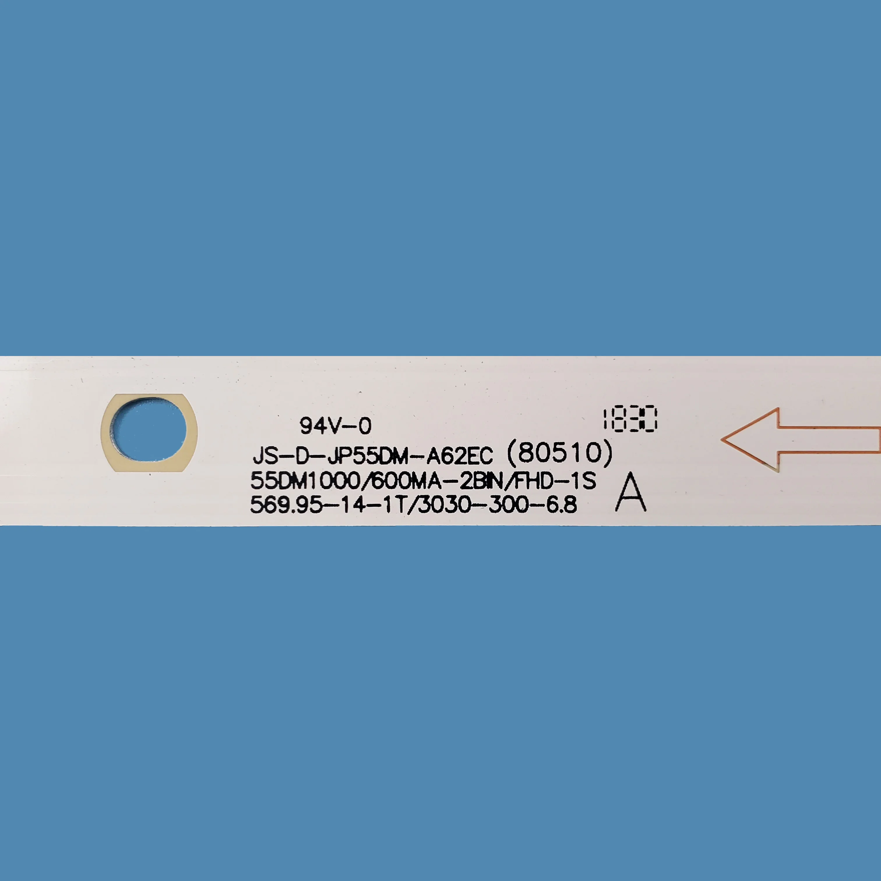 TV led bande pour tv rétro-éclairage JS-D-JP55DM-B51EC/Alacaked EC 55DM1000/300MA-1BIN/FHD-8S Pour 55 pouces LCD TV Rétro-éclairage barre à réparer