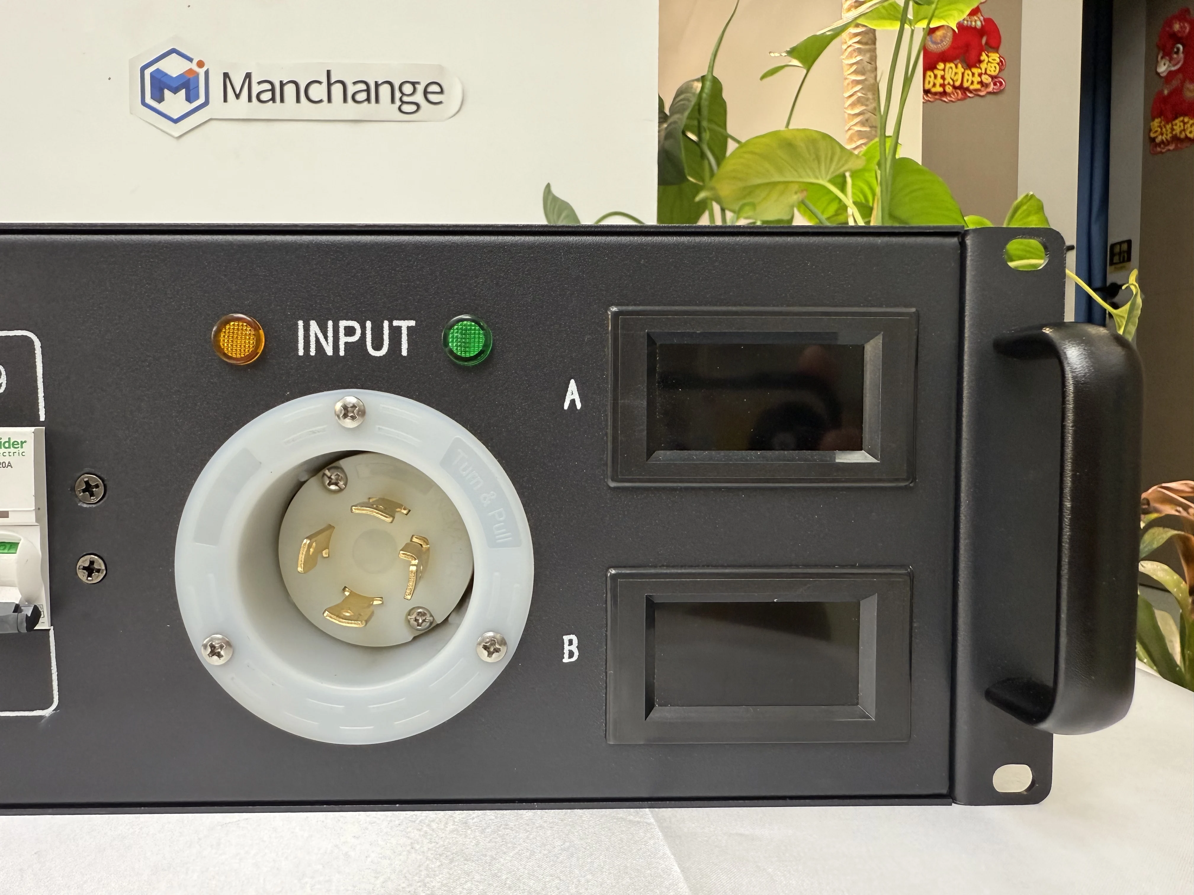 30A L14-30 3U Rack Mount 110V 220V Out Powercon Power Box Edison Socket US Style Box Power Distro Box Power Distributor PowerCon