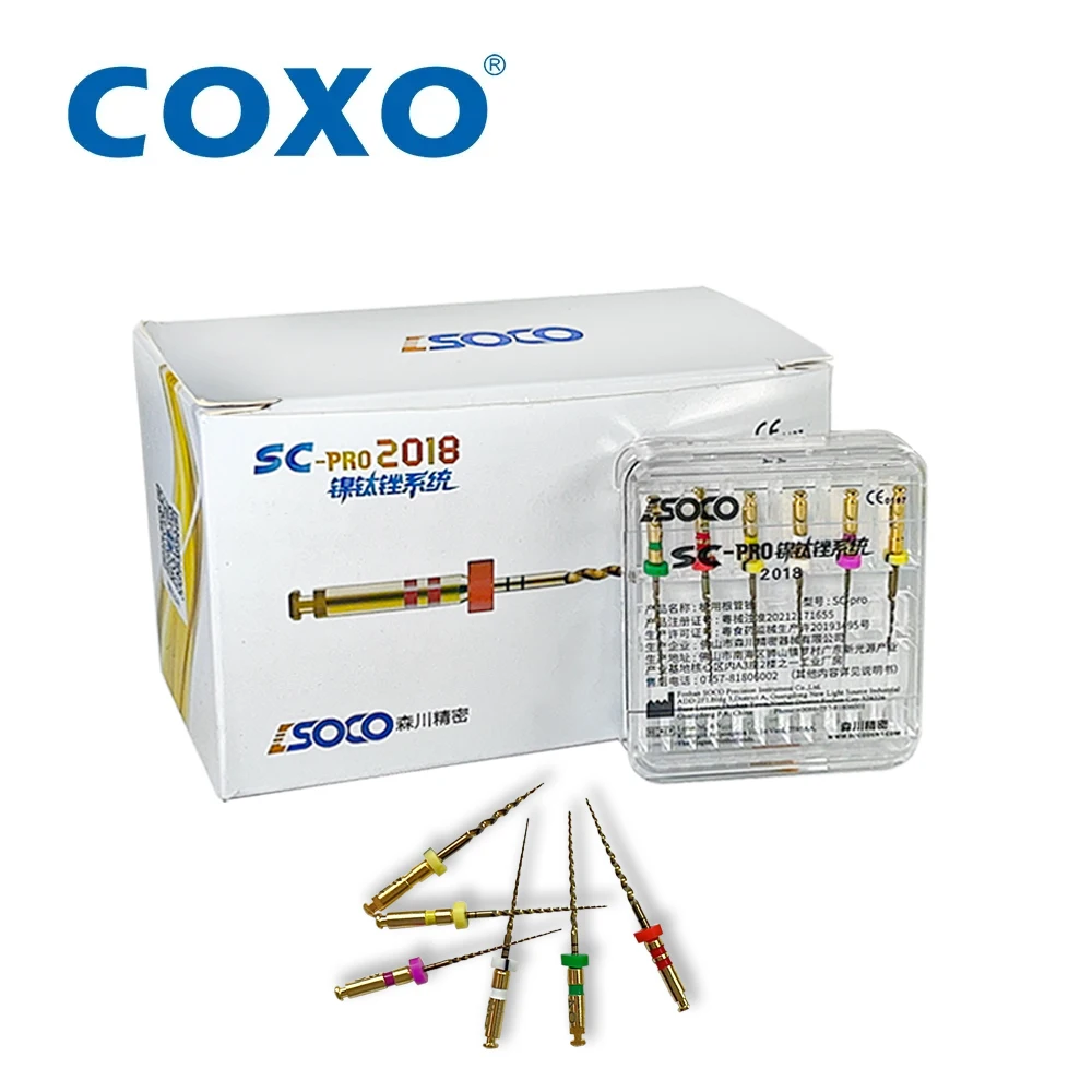 COXO SC-PRO 2018 Dental Root Canal File Heat-Activated Rotary Nitinol Tooth Pulp Files Thermally Activated Nickel-Titanium