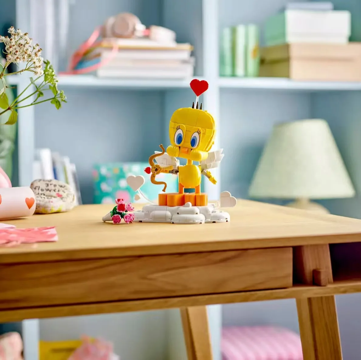 

40824 Cartoon Toys Sweetheart Tweety Bird Animal Building Blocks Toy Christmas Birthday Halloween Gifts（412pcs）